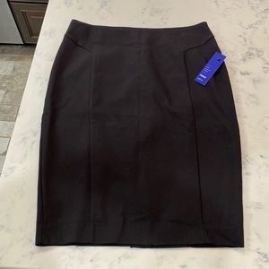 Black pencil work skirt